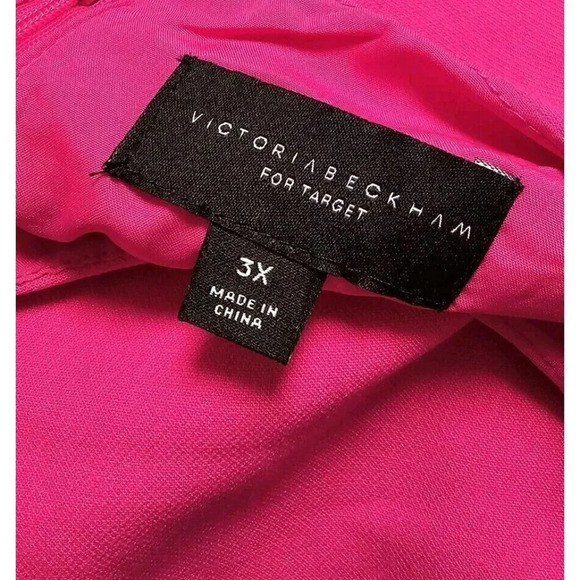 Victoria Beckham Womens 3X Fuchsia pink Twill Tank Top - Picture 6 of 8